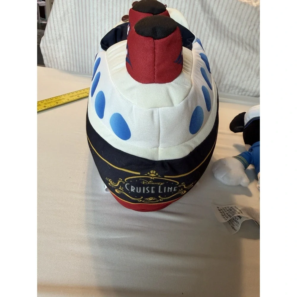 Disney Cruise Line Captain Mickey Mouse Cruise Ship Toy Plush DCL Euc Nautical